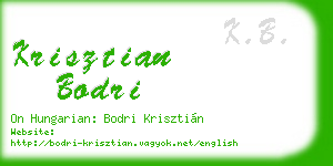 krisztian bodri business card